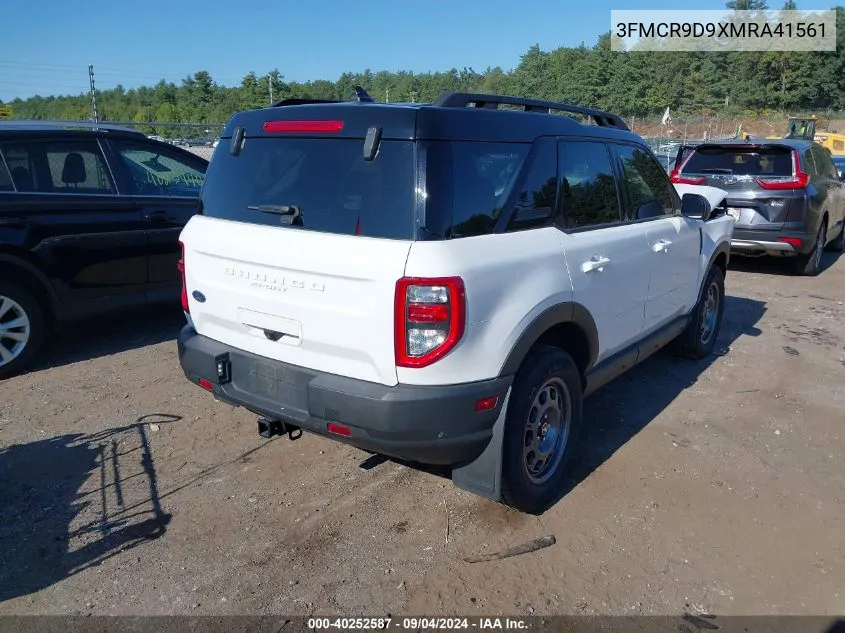 2021 Ford Bronco Sport Badlands VIN: 3FMCR9D9XMRA41561 Lot: 40252587