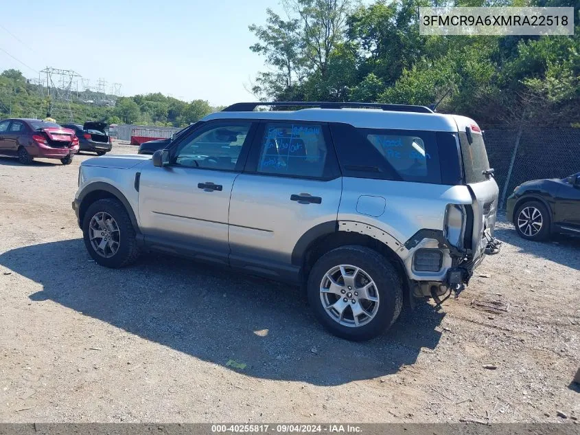 2021 Ford Bronco Sport VIN: 3FMCR9A6XMRA22518 Lot: 40255817