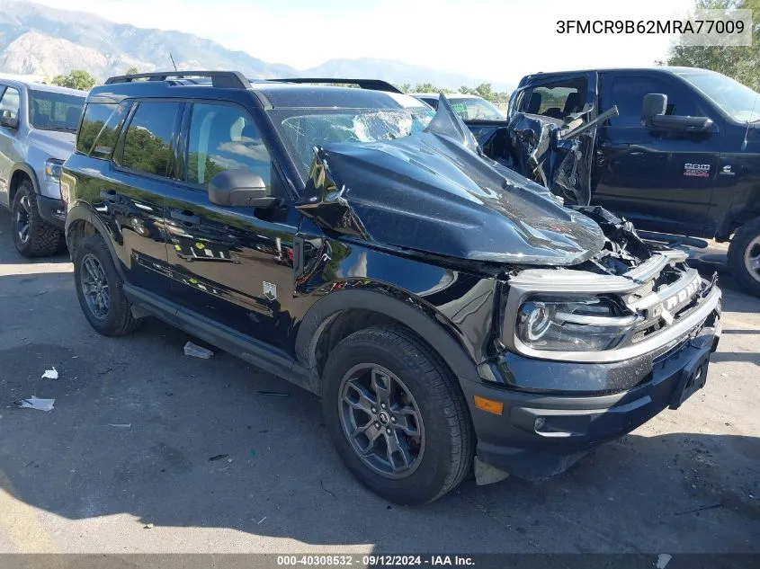 2021 Ford Bronco Sport Big Bend VIN: 3FMCR9B62MRA77009 Lot: 40308532