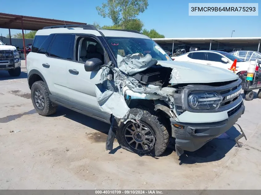 2021 Ford Bronco Sport Big Bend VIN: 3FMCR9B64MRA75293 Lot: 40310709