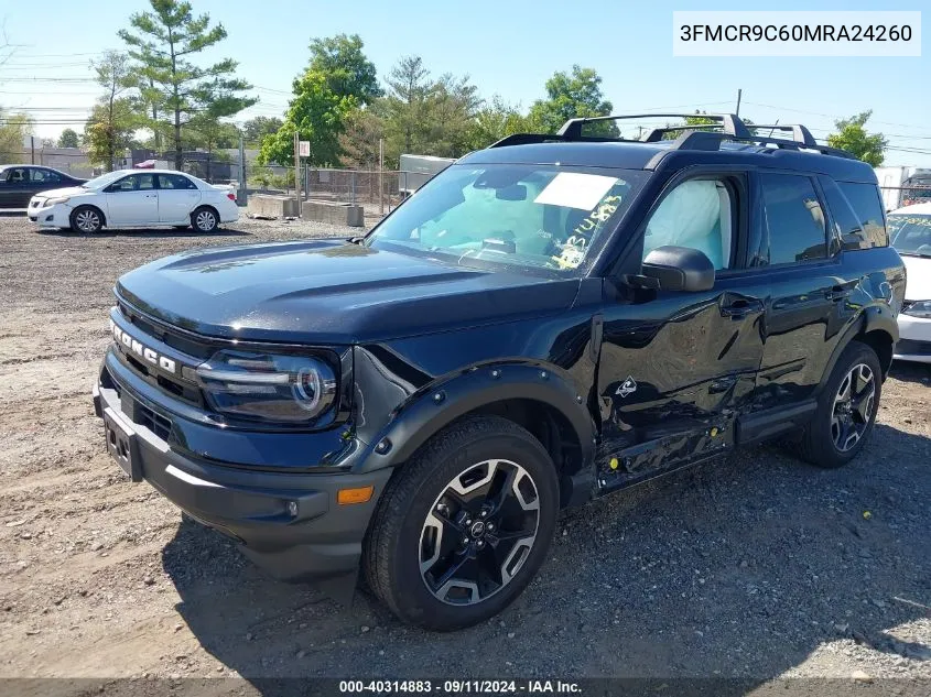 2021 Ford Bronco Sport Outer Banks VIN: 3FMCR9C60MRA24260 Lot: 40314883