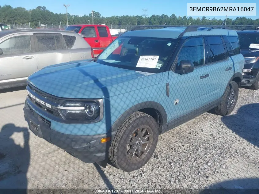 2021 Ford Bronco Sport Big Bend VIN: 3FMCR9B62MRA16047 Lot: 40361207