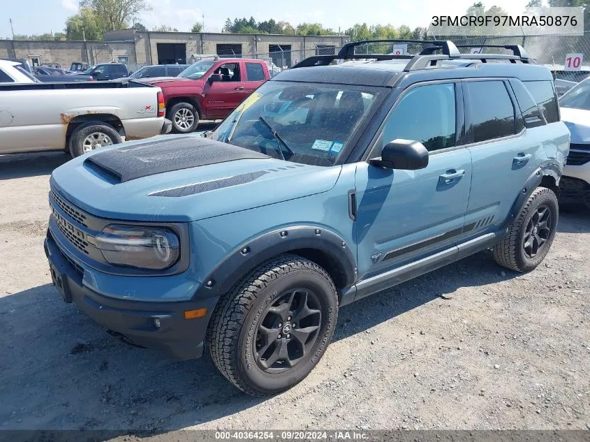 2021 Ford Bronco Sport First Edition VIN: 3FMCR9F97MRA50876 Lot: 40364254