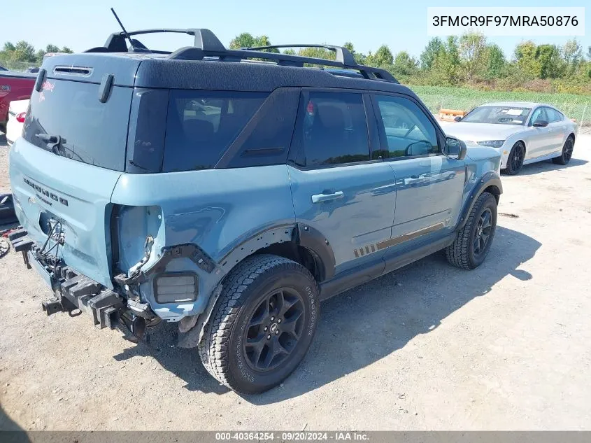 2021 Ford Bronco Sport First Edition VIN: 3FMCR9F97MRA50876 Lot: 40364254