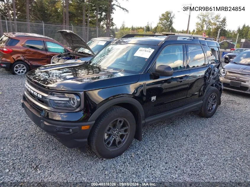 2021 Ford Bronco Sport Big Bend VIN: 3FMCR9B61MRB24854 Lot: 40378326