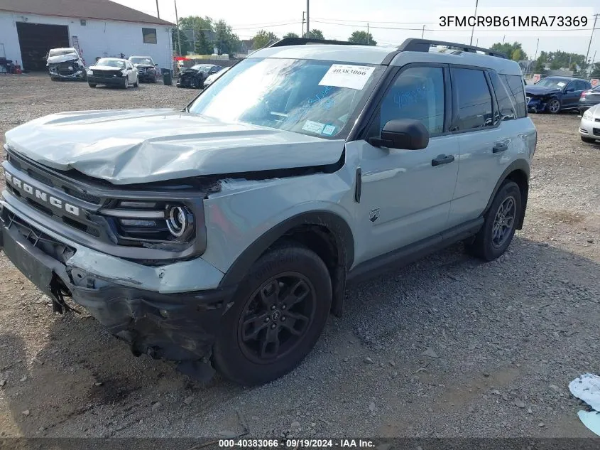 2021 Ford Bronco Sport Big Bend VIN: 3FMCR9B61MRA73369 Lot: 40383066