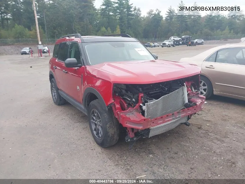 2021 Ford Bronco Sport Big Bend VIN: 3FMCR9B6XMRB30815 Lot: 40443786