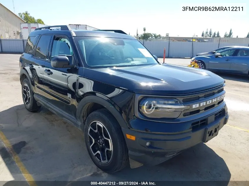 2021 Ford Bronco Sport Big Bend VIN: 3FMCR9B62MRA12211 Lot: 40447212