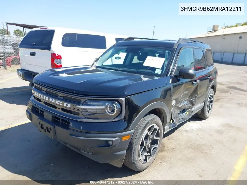 2021 Ford Bronco Sport Big Bend VIN: 3FMCR9B62MRA12211 Lot: 40447212