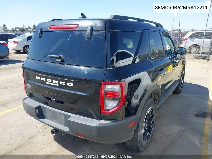 2021 Ford Bronco Sport Big Bend VIN: 3FMCR9B62MRA12211 Lot: 40447212