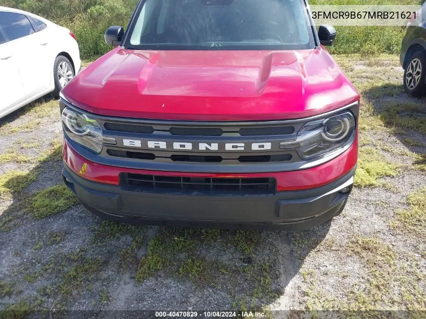 2021 Ford Bronco Sport Big Bend VIN: 3FMCR9B67MRB21621 Lot: 40470829