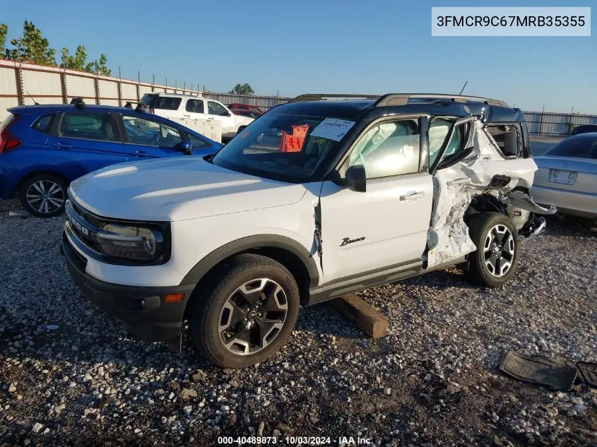 2021 Ford Bronco Sport Outer Banks VIN: 3FMCR9C67MRB35355 Lot: 40489873