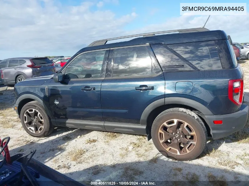 2021 Ford Bronco Sport Outer Banks VIN: 3FMCR9C69MRA94405 Lot: 40511825