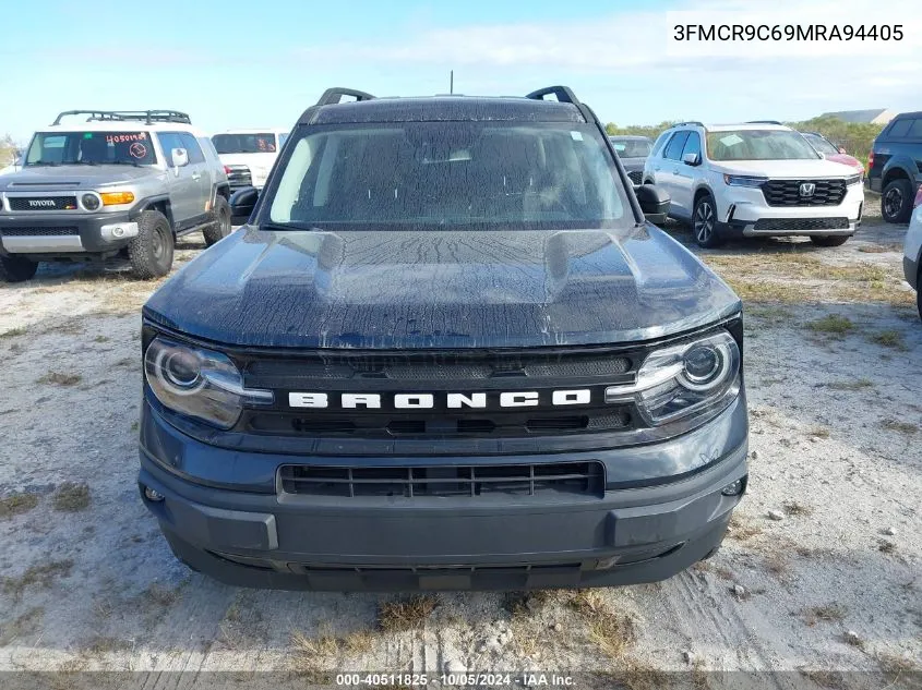 2021 Ford Bronco Sport Outer Banks VIN: 3FMCR9C69MRA94405 Lot: 40511825