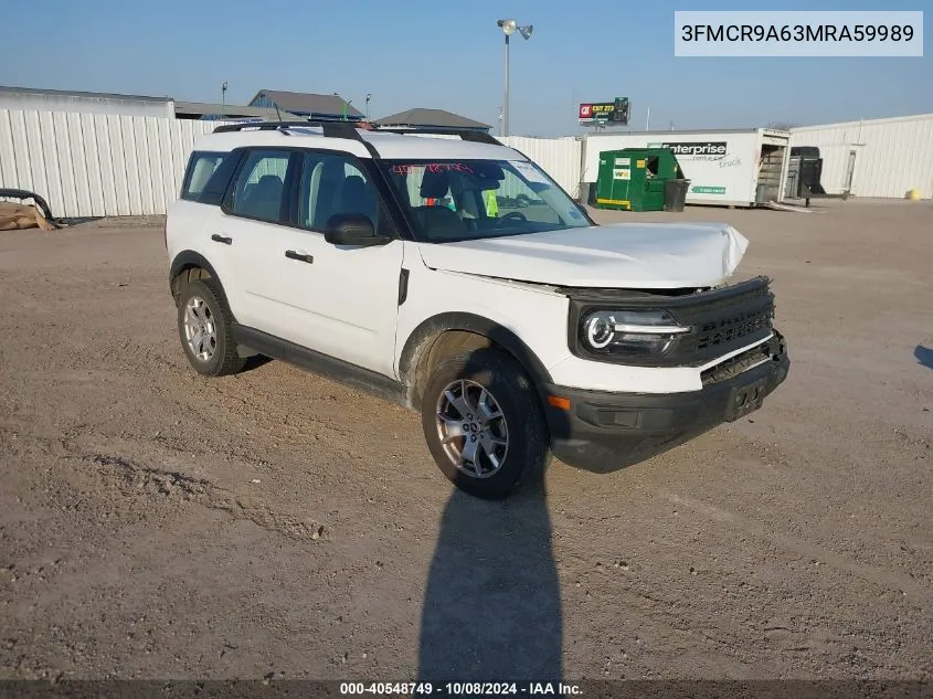 2021 Ford Bronco Sport VIN: 3FMCR9A63MRA59989 Lot: 40548749