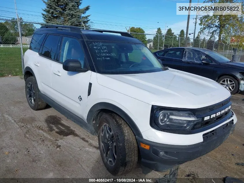 2021 Ford Bronco Sport Outer Banks VIN: 3FMCR9C65MRB05822 Lot: 40552417