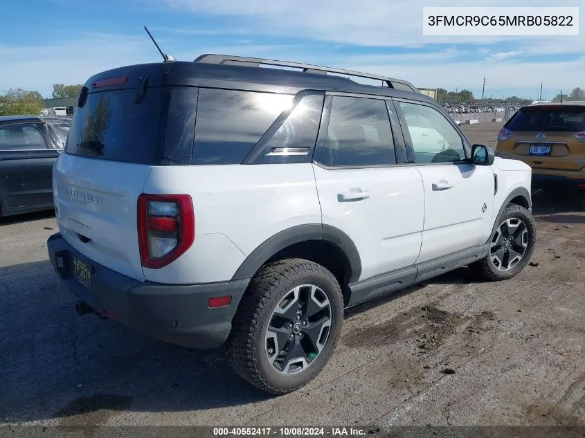 2021 Ford Bronco Sport Outer Banks VIN: 3FMCR9C65MRB05822 Lot: 40552417