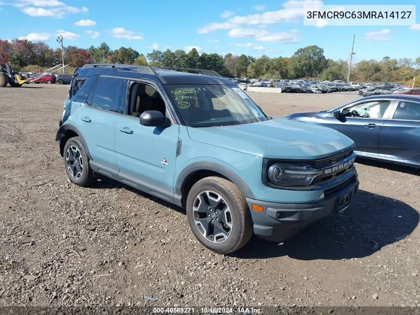 2021 Ford Bronco Sport Outer Banks VIN: 3FMCR9C63MRA14127 Lot: 40569271