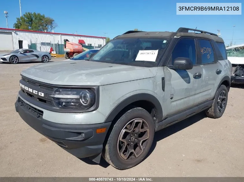 2021 Ford Bronco Sport Big Bend VIN: 3FMCR9B69MRA12108 Lot: 40570743