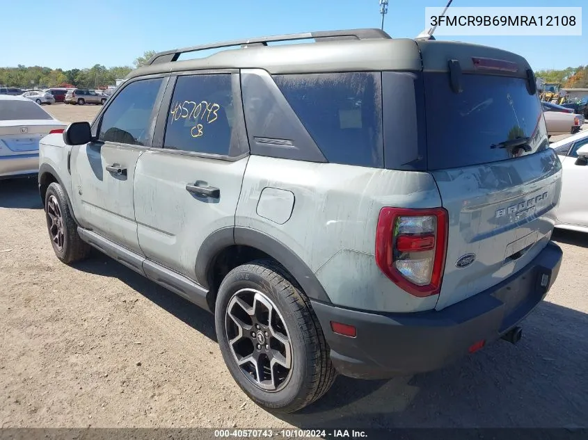 2021 Ford Bronco Sport Big Bend VIN: 3FMCR9B69MRA12108 Lot: 40570743