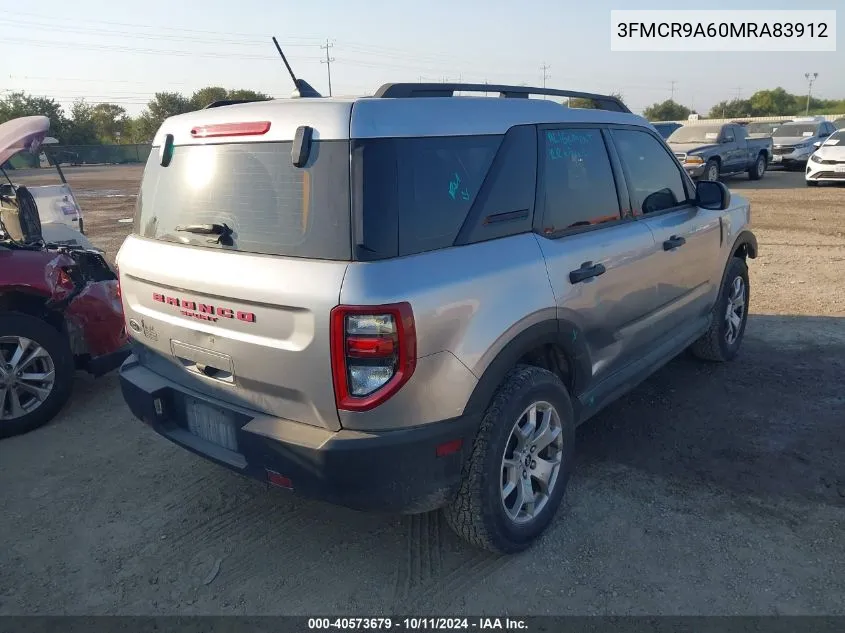 2021 Ford Bronco Sport VIN: 3FMCR9A60MRA83912 Lot: 40573679