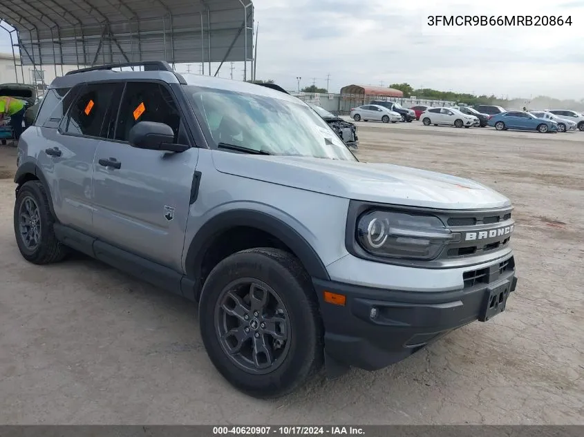 2021 Ford Bronco Sport Big Bend VIN: 3FMCR9B66MRB20864 Lot: 40620907