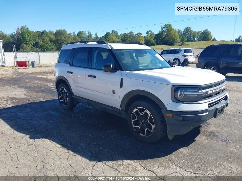 2021 Ford Bronco Sport Big Bend VIN: 3FMCR9B65MRA79305 Lot: 40621714