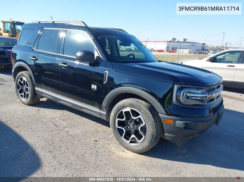 2021 Ford Bronco Sport Big Bend VIN: 3FMCR9B61MRA11714 Lot: 40627635