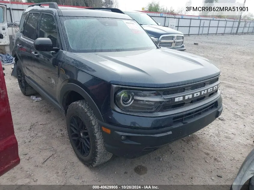 2021 Ford Bronco Sport Big Bend VIN: 3FMCR9B62MRA51901 Lot: 40629905