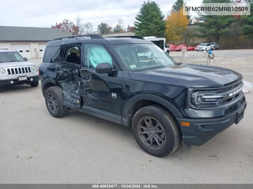 2021 Ford Bronco Sport Big Bend VIN: 3FMCR9B62MRB10509 Lot: 40635477