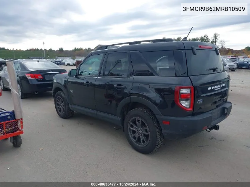 2021 Ford Bronco Sport Big Bend VIN: 3FMCR9B62MRB10509 Lot: 40635477