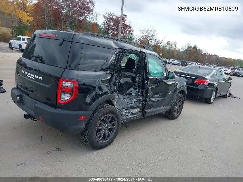 2021 Ford Bronco Sport Big Bend VIN: 3FMCR9B62MRB10509 Lot: 40635477