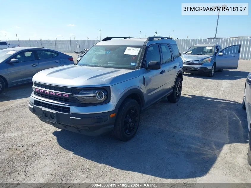 2021 Ford Bronco Sport VIN: 3FMCR9A67MRA18197 Lot: 40637439