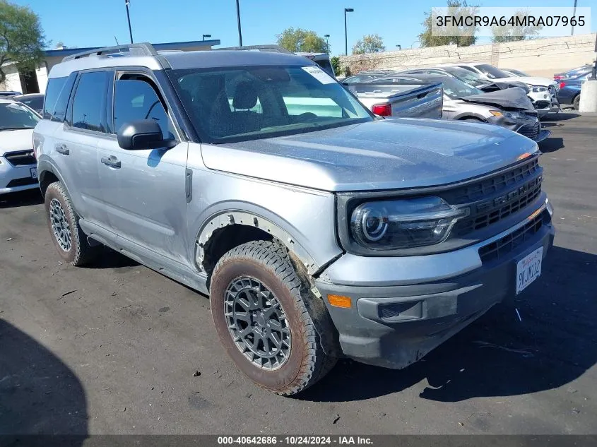 2021 Ford Bronco Sport VIN: 3FMCR9A64MRA07965 Lot: 40642686