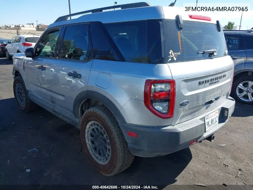 2021 Ford Bronco Sport VIN: 3FMCR9A64MRA07965 Lot: 40642686