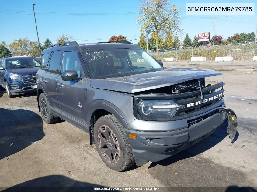 2021 Ford Bronco Sport Outer Banks VIN: 3FMCR9C63MRA79785 Lot: 40647250