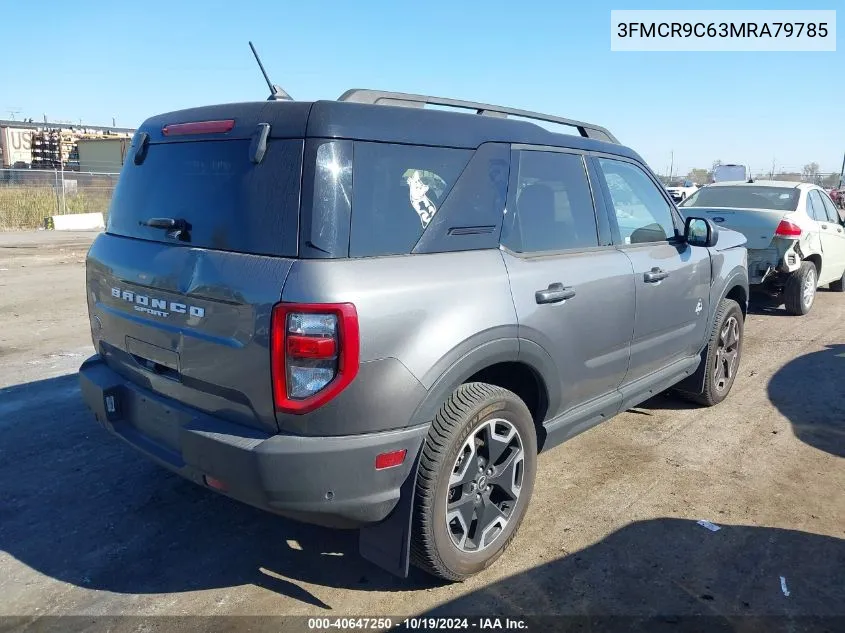 2021 Ford Bronco Sport Outer Banks VIN: 3FMCR9C63MRA79785 Lot: 40647250