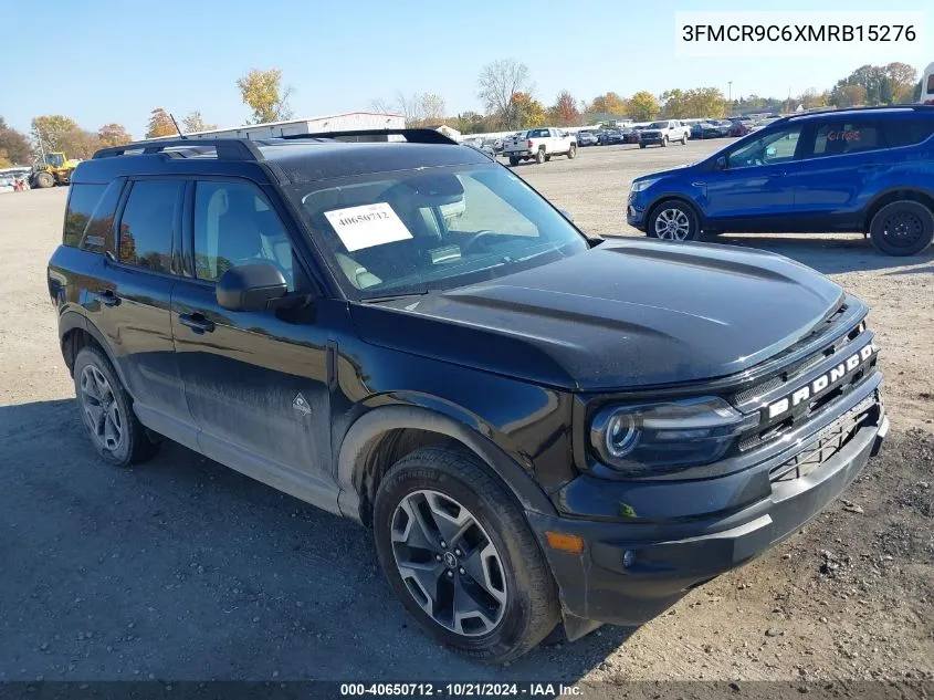 2021 Ford Bronco Sport Outer Banks VIN: 3FMCR9C6XMRB15276 Lot: 40650712