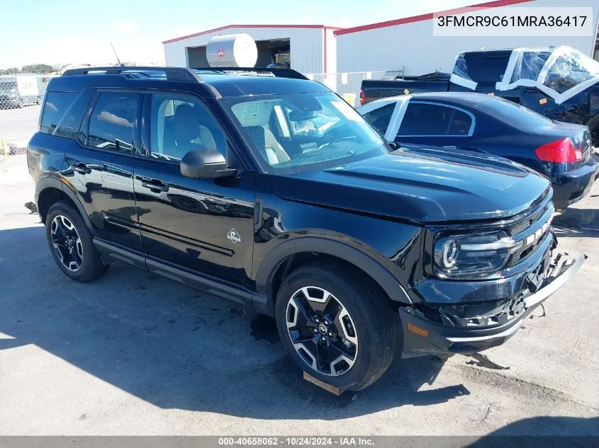 2021 Ford Bronco Sport Outer Banks VIN: 3FMCR9C61MRA36417 Lot: 40658062