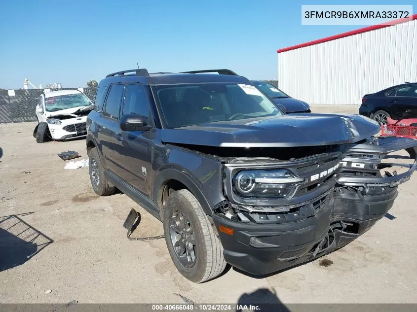 2021 Ford Bronco Sport Big Bend VIN: 3FMCR9B6XMRA33372 Lot: 40666048