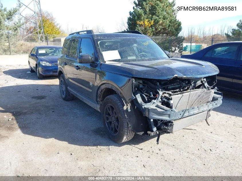 2021 Ford Bronco Sport Big Bend VIN: 3FMCR9B62MRA89581 Lot: 40693778