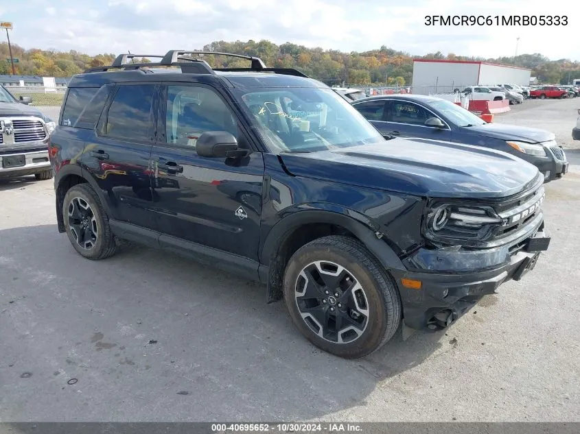 2021 Ford Bronco Sport Outer Banks VIN: 3FMCR9C61MRB05333 Lot: 40695652