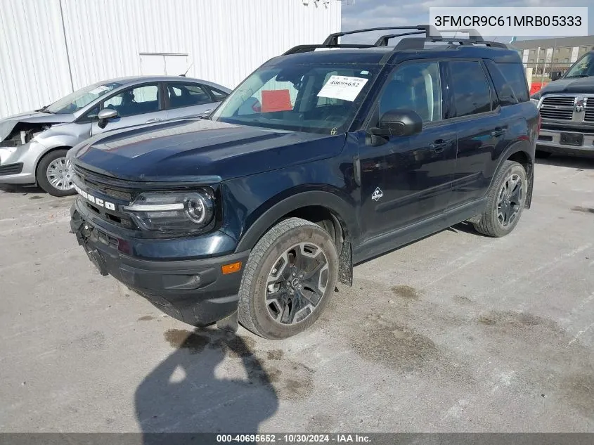 2021 Ford Bronco Sport Outer Banks VIN: 3FMCR9C61MRB05333 Lot: 40695652