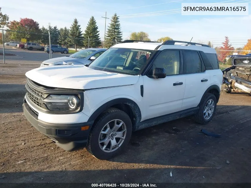 2021 Ford Bronco Sport VIN: 3FMCR9A63MRA16575 Lot: 40706425