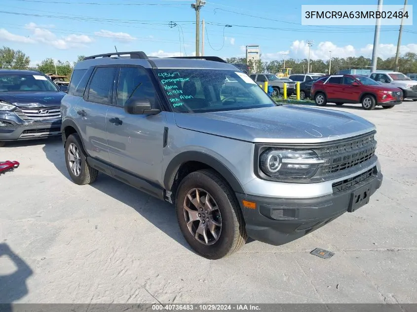 2021 Ford Bronco Sport VIN: 3FMCR9A63MRB02484 Lot: 40736483