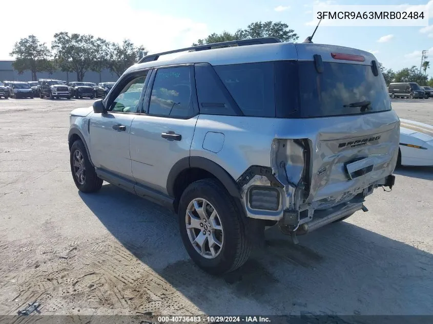 2021 Ford Bronco Sport VIN: 3FMCR9A63MRB02484 Lot: 40736483