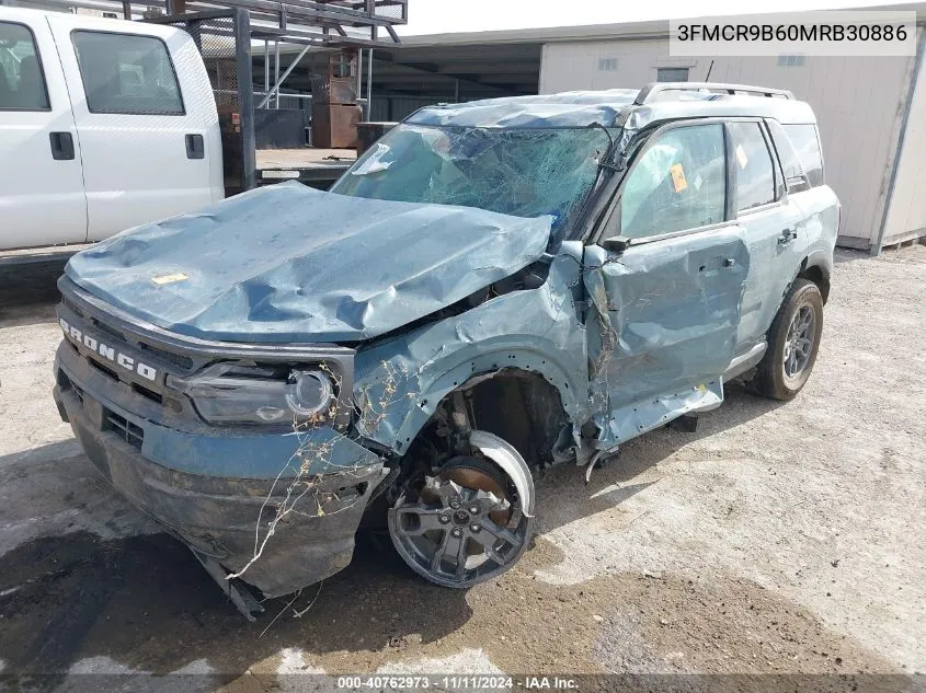 2021 Ford Bronco Sport Big Bend VIN: 3FMCR9B60MRB30886 Lot: 40762973