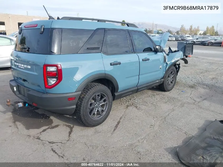 2021 Ford Bronco Sport Big Bend VIN: 3FMCR9B68MRA17879 Lot: 40764622