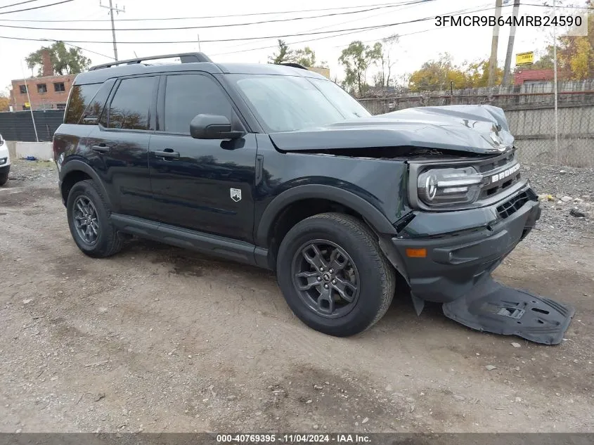 2021 Ford Bronco Sport Big Bend VIN: 3FMCR9B64MRB24590 Lot: 40769395