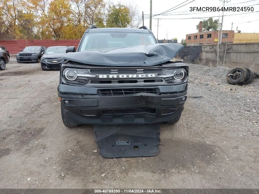 2021 Ford Bronco Sport Big Bend VIN: 3FMCR9B64MRB24590 Lot: 40769395